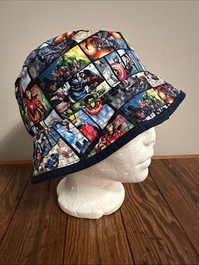 Marvel Multicolor Hero Comic-Panel Bucket Hat